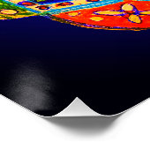 Poster Un mandala vibrant (Coin)