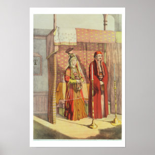 Poster Un mariage juif, gravé par Charles Parsons, 18 ans