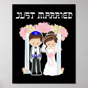Poster Un Mariage juif vient de se marier à la mariée de 