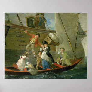 Poster Un marin marié adieu, c.1800 (huile sur le