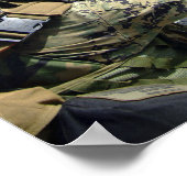 Poster Un Marine américain réglant son arme (Coin)