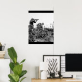 Poster Un Marine de la 1re Division Marine (Bureau à domicile)