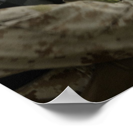 Poster Un Marine effectue des exercices (Coin)