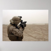 Poster Un Marine tire le M-32 (Devant)