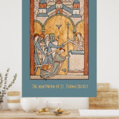 Poster Un martyre précoce de saint Thomas Becket en art (Cuisine)