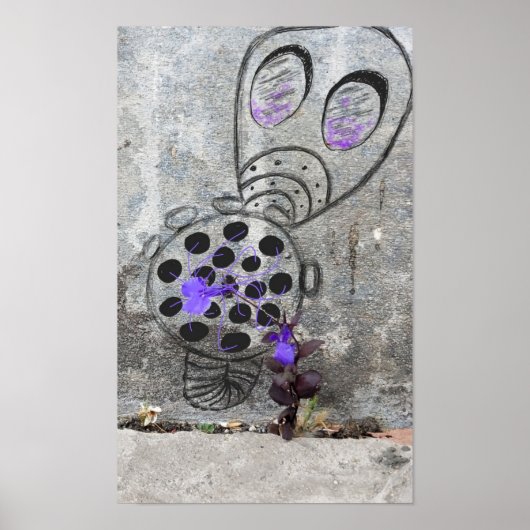 Poster Un masque à gaz à protéger de la violette ? (Devant)