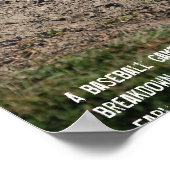 Poster Un match de baseball est... (Coin)