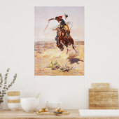 Poster Un mauvais tuyau de Charles Marion Russell en 1904 (Cuisine)