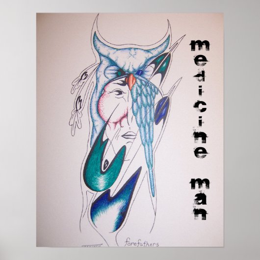 Poster un médecin américain natif (Devant)