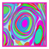 Poster Un mélange d'art Motif coloré (Devant)