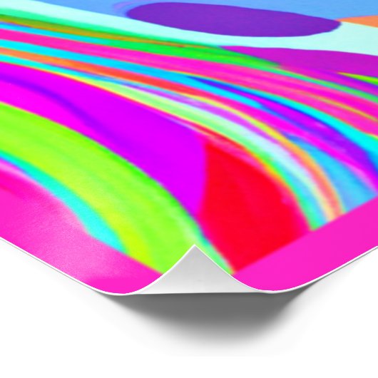 Poster Un mélange d'art Motif coloré (Coin)