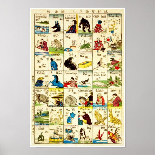 POSTER UN MÉLANGE MODERNE DE MOTS ANGLAIS (Devant)