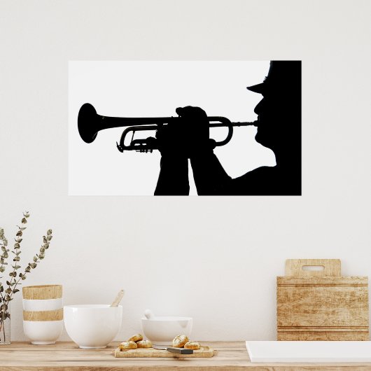 Poster Un membre de service joue une chanson (Cuisine)