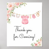 Poster Un Merci de vêtements pour bébé doux pour venir (Devant)