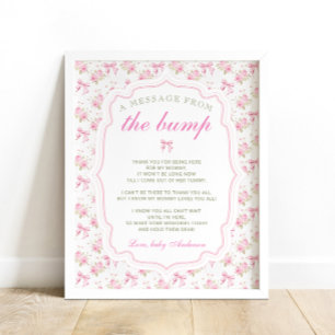 Poster Un Message Du Baby shower Bump Love Shack