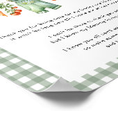 Poster Un message du Baby shower de vidage a été généré l (Coin)