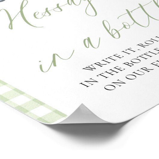 Poster Un Message Du Marché Des Agriculteurs Verts Dans U (Coin)