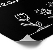 Poster Un message positif, audacieux, courageux, beau (Coin)
