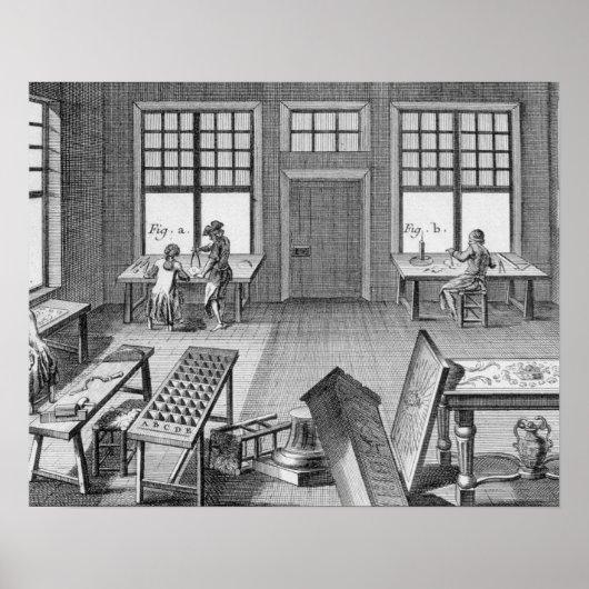 Poster Un meuble de l'atelier de la couche, de l'Encyclop (Devant)