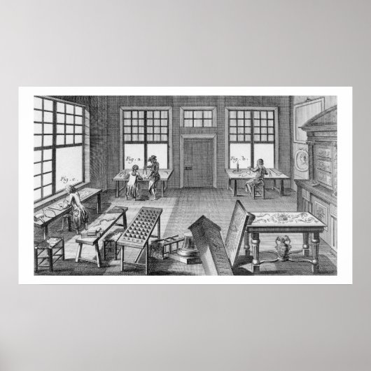 Poster Un meuble de l'atelier de la couche, de l'Encyclop (Devant)