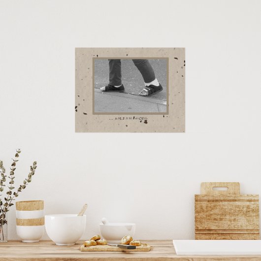 Poster ... un mille dans mes chaussures (Cuisine)