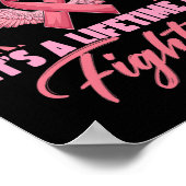 Poster Un mois c'est la vie de sensibilisation au cancer  (Coin)