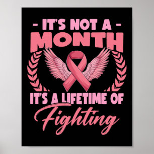 Poster Un mois c'est la vie de sensibilisation au cancer