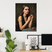 Poster Un moment avec des cerises (Bureau à domicile)