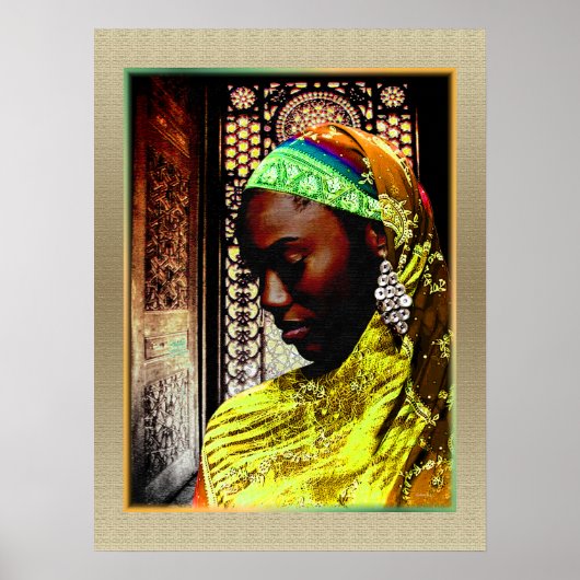 Poster Un moment de prière - Ethnique (Devant)