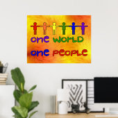 Poster Un monde (Bureau à domicile)