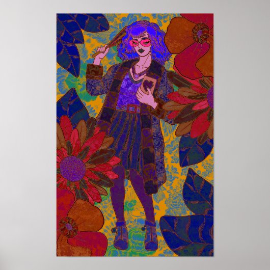 Poster Un monde de fleurs (Devant)