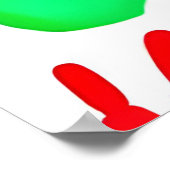 Poster Un monde de mains en couleur (Coin)