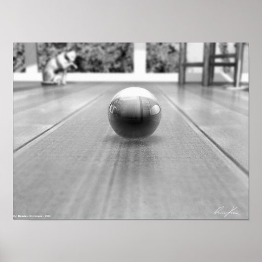 Poster Un monde de marbre - noir et blanc (Devant)