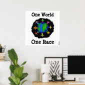 Poster Un monde, une race (Bureau à domicile)
