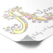 Poster Un monogramme art Arianna filles nom signifiant af (Coin)