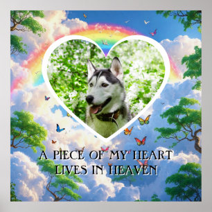Poster Un morceau de mon cœur vit au ciel Mémorial pour c