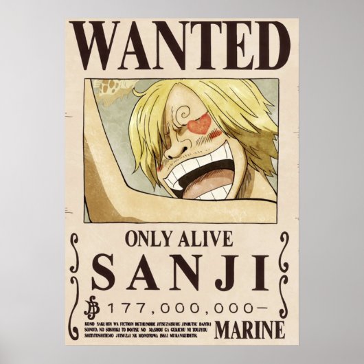 Poster Un morceau Sanji 2e voulu (Devant)