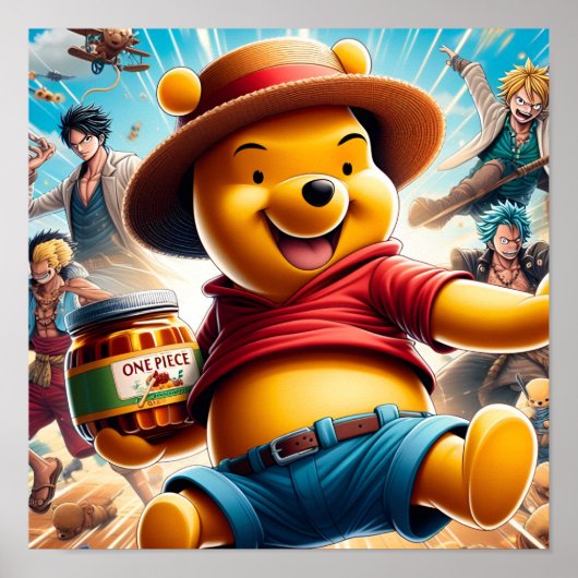 Poster Un morceau Winnie l'ourlet 1 (Devant)