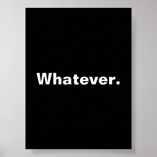 Poster Un mot de minimalisme (Devant)