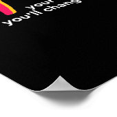 Poster Un Mot Qui Dit Changer De Citation Inspirationnell (Coin)