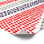 Poster Un motif ethnique rayé sans pareille. Tribal et az (Coin)