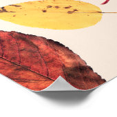 Poster Un motif sans faille créé à partir de feuilles rée (Coin)