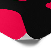 Poster Un motif simple et transparent. Valentines jour ap (Coin)