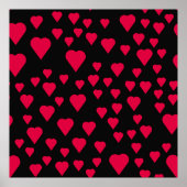 Poster Un motif simple et transparent. Valentines jour ap (Devant)
