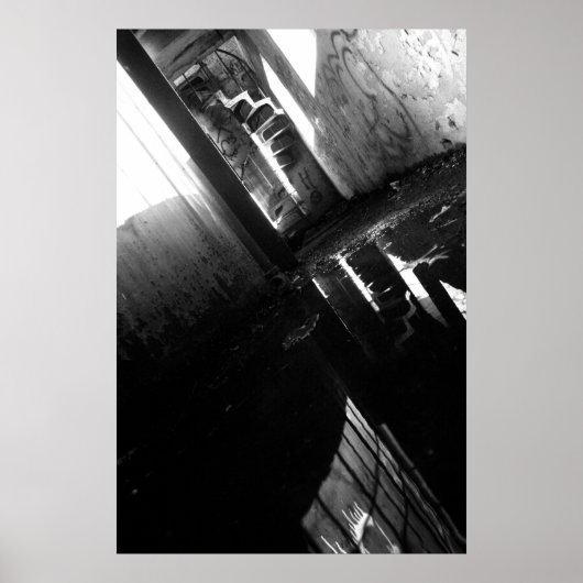 Poster Un moulin à eau Abandon (Devant)