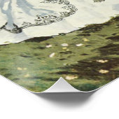 Poster Un moulin à vent à Zaandam Claude Monet (Coin)