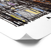 Poster Un mur d'art fini (Coin)