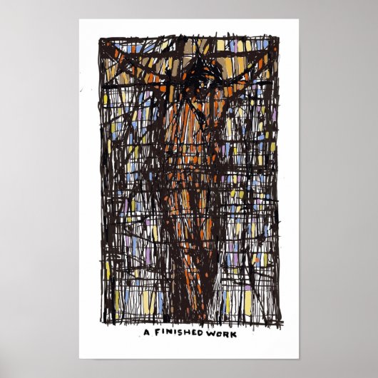 Poster Un mur d'art fini (Devant)