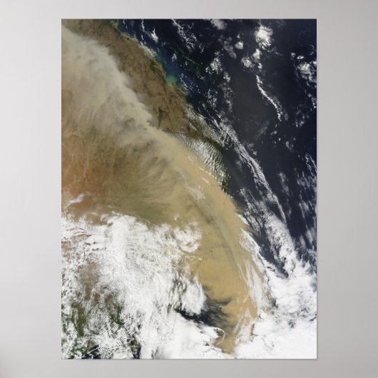 Poster Un mur de poussière tendu du nord du Queensla (Devant)