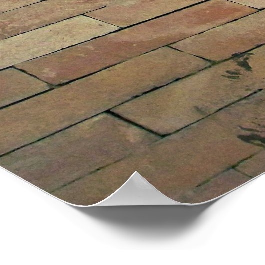 Poster Un Mur En Briques Clair (Coin)